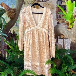 Mystree Lace long sleeve dress